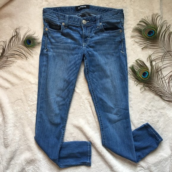 Express Denim - Express Stretch Low-Rise Jean Leggings